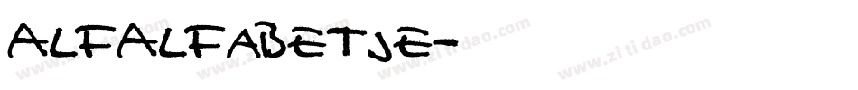 AlfAlfabetje字体转换