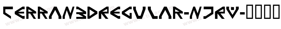 Terran3DRegular-n7RV字体转换