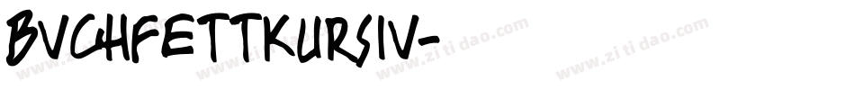 BVGHfettKursiv字体转换