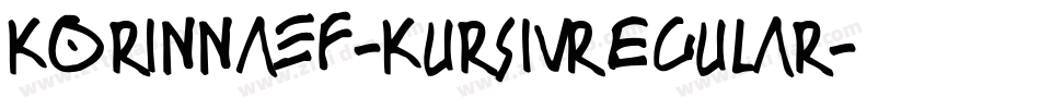 KorinnaEF-KursivRegular字体转换