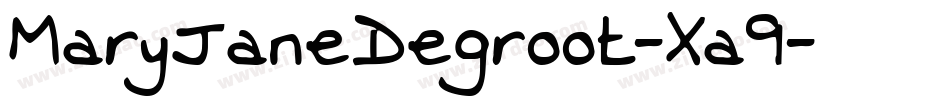 MaryJaneDegroot-Xa9字体转换
