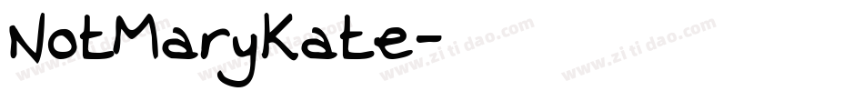 NotMaryKate字体转换