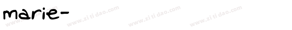 marie字体转换