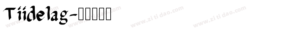 Tiidelag字体转换
