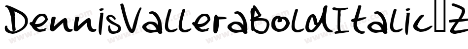 DennisValleraBoldItalic-ZY3q字体转换
