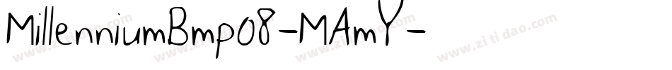 MillenniumBmp08-MAmY字体转换