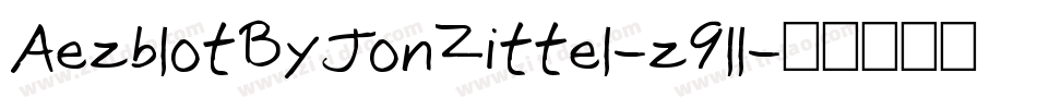 AezblotByJonZittel-z9ll字体转换