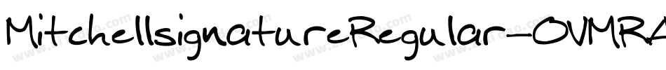 MitchellsignatureRegular-OVMRA字体转换