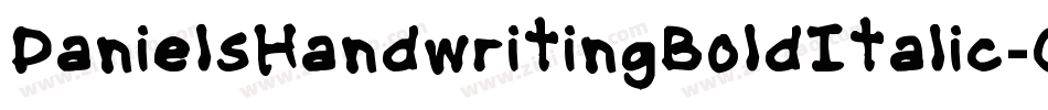 DanielsHandwritingBoldItalic-GABG字体转换