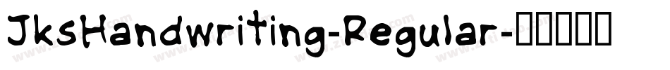 JksHandwriting-Regular字体转换
