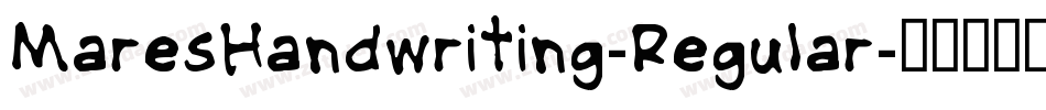 MaresHandwriting-Regular字体转换