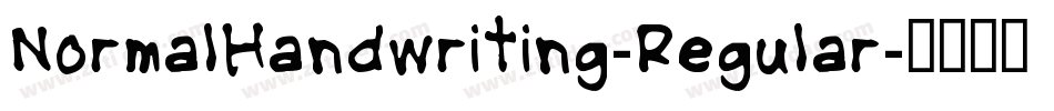 NormalHandwriting-Regular字体转换