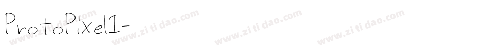 ProtoPixel1字体转换