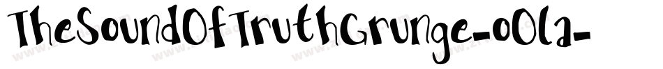 TheSoundOfTruthGrunge-oOla字体转换