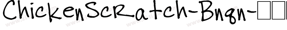 ChickenScratch-Bnqn字体转换