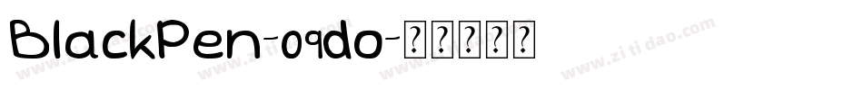 BlackPen-09do字体转换
