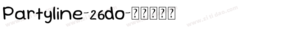 Partyline-26do字体转换