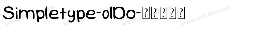 Simpletype-0lDo字体转换