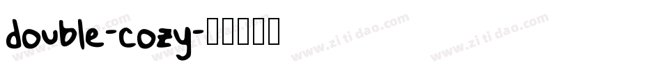 double-cozy字体转换