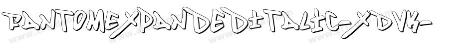 FantomExpandedItalic-xDVK字体转换