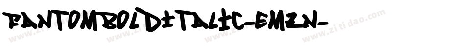 FantomBoldItalic-Emzn字体转换