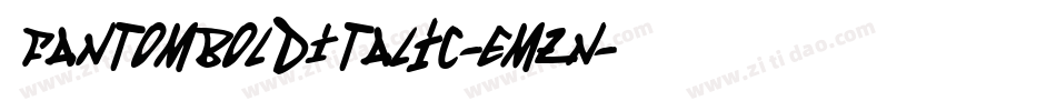 FantomBoldItalic-Emzn字体转换
