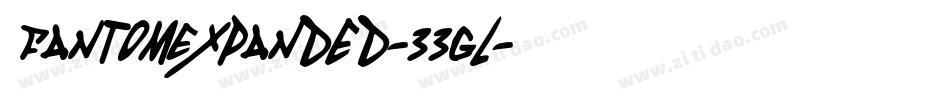 FantomExpanded-33gL字体转换