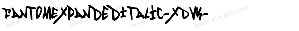FantomExpandedItalic-xDVK字体转换
