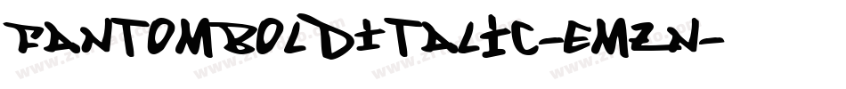FantomBoldItalic-Emzn字体转换