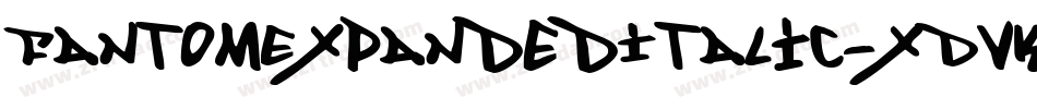 FantomExpandedItalic-xDVK字体转换