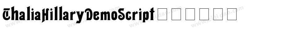 ThaliaHillaryDemoScript字体转换