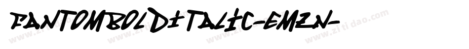 FantomBoldItalic-Emzn字体转换