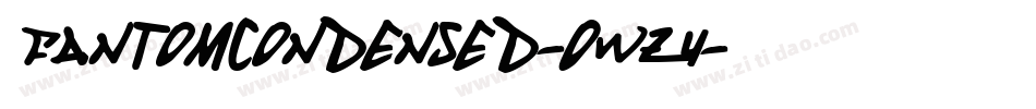 FantomCondensed-OWz4字体转换