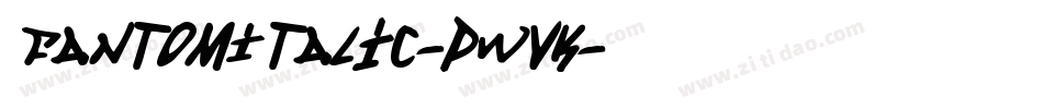 FantomItalic-pWVK字体转换