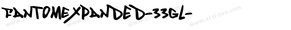 FantomExpanded-33gL字体转换