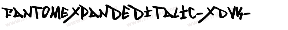 FantomExpandedItalic-xDVK字体转换