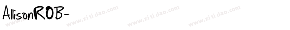 AllisonROB字体转换