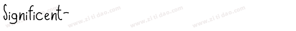 Significent字体转换