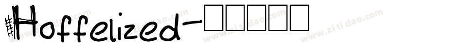 Hoffelized字体转换