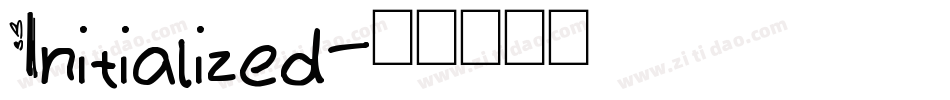 Initialized字体转换