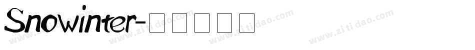 Snowinter字体转换
