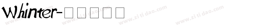 Whinter字体转换