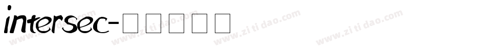 intersec字体转换