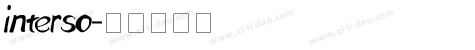 interso字体转换