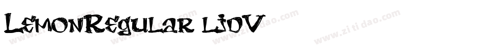 LemonRegular-ljdV字体转换
