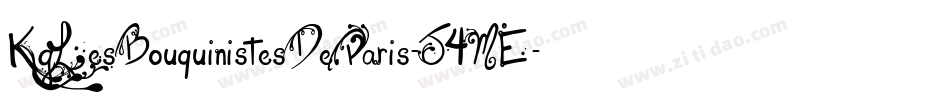 KgLesBouquinistesDeParis-J4ME字体转换 KgLesBouquinistesDeParis-J4ME字体转换