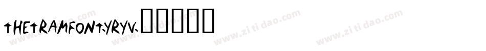 TheTramFont-Yryv字体转换