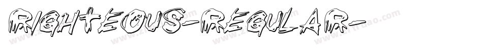 Righteous-Regular字体转换
