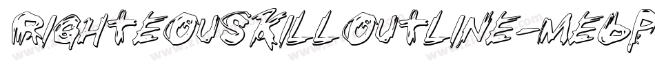 RighteousKillOutline-Me6p字体转换 RighteousKillOutline-Me6p字体转换