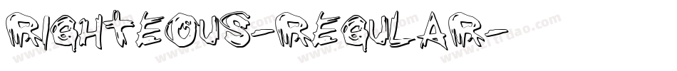 Righteous-Regular字体转换